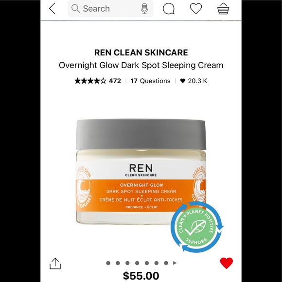 Other - REN DARK SPOT SLEEPING CREAM